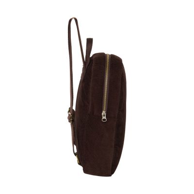 Studio Noos Rib Puffy Mini Rugzak - Dark Brown