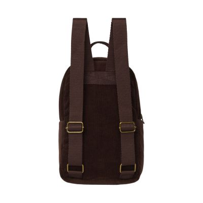 Studio Noos Rib Puffy Mini Rugzak - Dark Brown