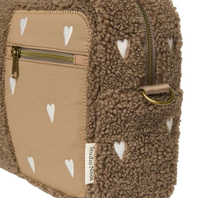 Studio Noos Teddy Hearts Organizer - Brown