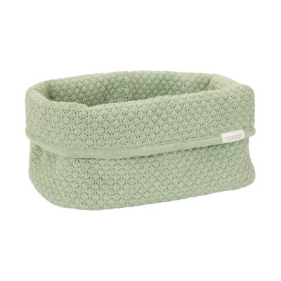 Little Dutch Pure Commodemandje Groot -  25 x 15 x 15 cm - Gebreid - Sage