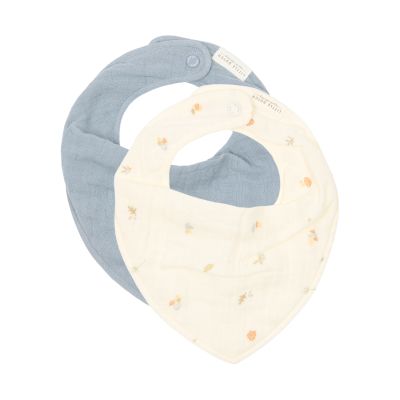 Little Dutch Forest Treasures Bandana Slab - (Set van 2) - tetra - Denim Blue