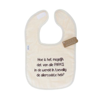 VIB Hoe Is Het Mogelijk Slabbetje - One Size - Beige