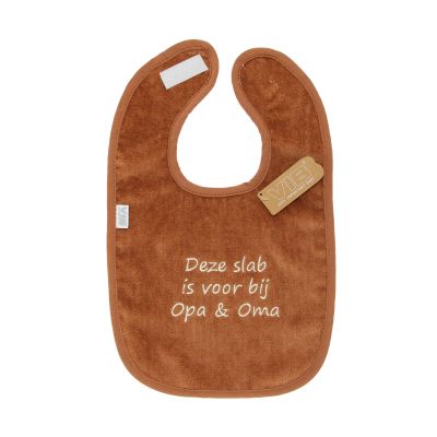 VIB Deze Slab Is Voor Bij Opa &amp; Oma Slabbetje - One Size - Bruin