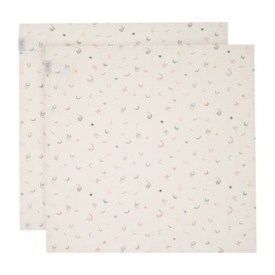 Witlof For Kids Multidoek tetra Magical Days 65 x 65 cm 2-Pack