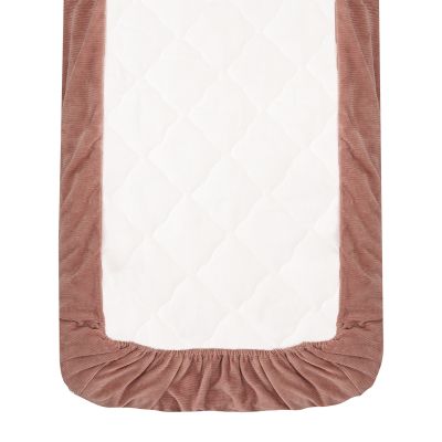 Witlof For Kids Wiegdeken Tuck-Inn Dusty Pink Velvet Rib 40 x 80 cm Witlof For Kids Wiegdeken Tuck-Inn Dusty Pink Velvet Rib 40 x 80 cm