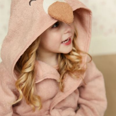 Little Dutch Blooming Safari Badjas - Flamingo - Roze - 74/80 Little Dutch Blooming Safari Badjas - Flamingo - Roze - 74/80