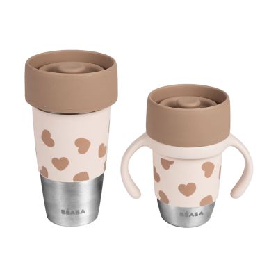 Béaba Mini & Me RVS Bekerset - Roze