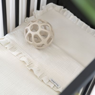 Baby's Only Calm Wieglaken Met Ruffle - Warm Linen Baby's Only Calm Wieglaken Met Ruffle - Warm Linen