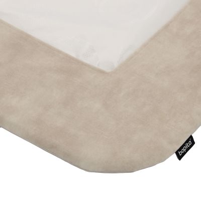 Bopita Parkmatras Hoes - Caro - Velours Naturel - 83 x 83 cm