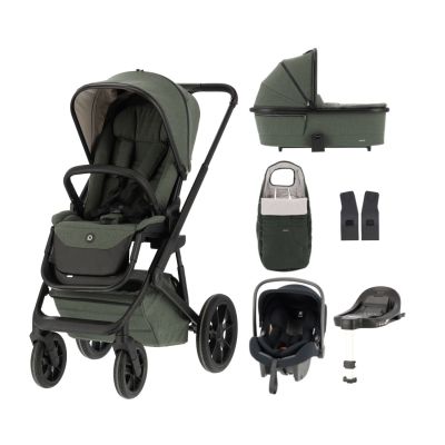 Poussette Qute Q-Rider Plus | Siège auto Kidsriver Curve | Base Isofix
