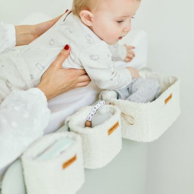 Childhome Teddy Hangmandjes - Set van 3 - Offwhite