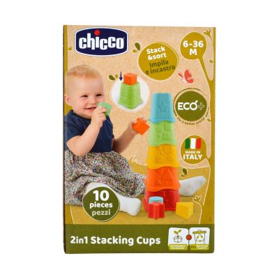 Chicco Stapelbekers ECO+ 2 in 1 Chicco Stapelbekers ECO+ 2 in 1