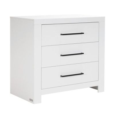 Interbaby Ledikant 70 x 140 - Commode 3 Laden - Hanglegkast 2-Deurs Malmo Wit Interbaby Ledikant 70 x 140 - Commode 3 Laden - Hanglegkast 2-Deurs Malmo Wit