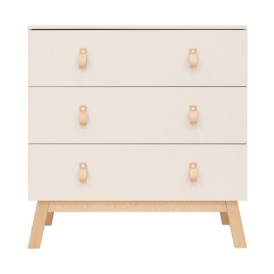 Commode Bopita 3 tiroirs - Lignes - Dune/Naturel