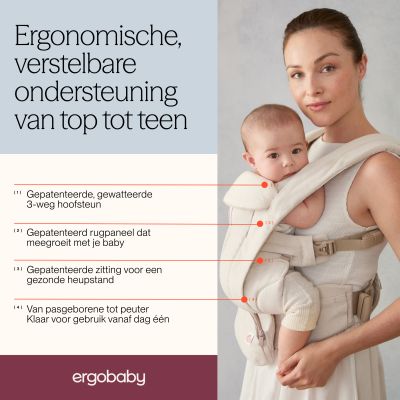 Ergobaby Omni Deluxe Linen Draagzak - Natural Linen