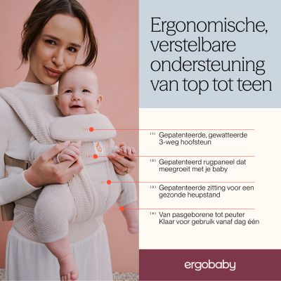 Ergobaby Omni Classic Draagzak - Mesh - Charcoal Grey Ergobaby Omni Classic Draagzak - Mesh - Charcoal Grey
