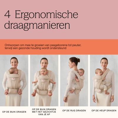 Ergobaby Omni Classic Draagzak - Mesh - Charcoal Grey Ergobaby Omni Classic Draagzak - Mesh - Charcoal Grey