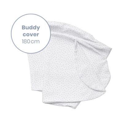 Doomoo Hoes voor Voedingskussen Buddy - Silver Dots
