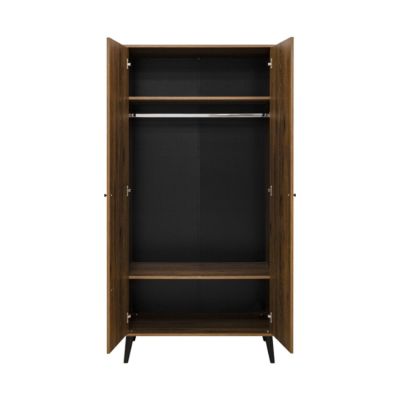 Armoire 2 portes Bopita - Zara - Noyer Armoire 2 portes Bopita - Zara - Noyer