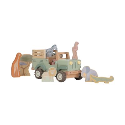 Little Dutch Safari Friends Houten Auto Met Dieren Little Dutch Safari Friends Houten Auto Met Dieren
