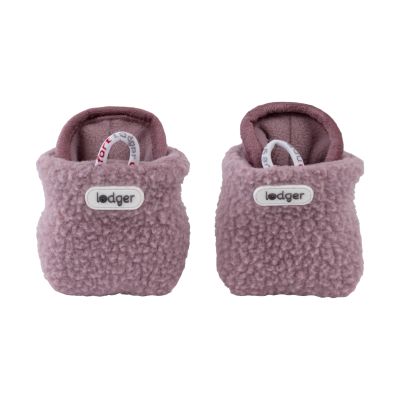Lodger Chaussons - 3 à 6 mois - Polaire Teddy - Rose