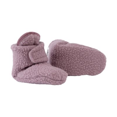 Lodger Chaussons - 3 à 6 mois - Polaire Teddy - Rose