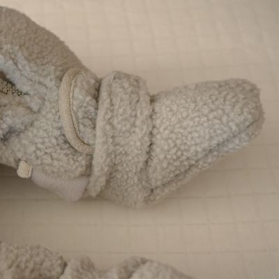 Lodger Chaussons - 0-3 mois - Polaire Teddy - Storm Lodger Chaussons - 0-3 mois - Polaire Teddy - Storm