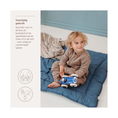 Meyco Baby Parkkleed - 80 x 100 cm - Microvezel - Jeans Blue/Indigo Meyco Baby Parkkleed - 80 x 100 cm - Microvezel - Jeans Blue/Indigo