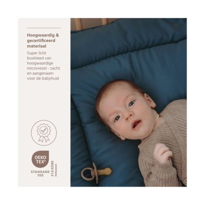 Meyco Baby Parkkleed - 80 x 100 cm - Microvezel - Jeans Blue/Indigo Meyco Baby Parkkleed - 80 x 100 cm - Microvezel - Jeans Blue/Indigo
