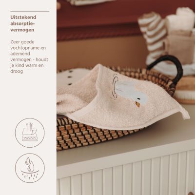 Meyco Duck Badcape - 80 x 80 cm - Badstof - Soft Sand