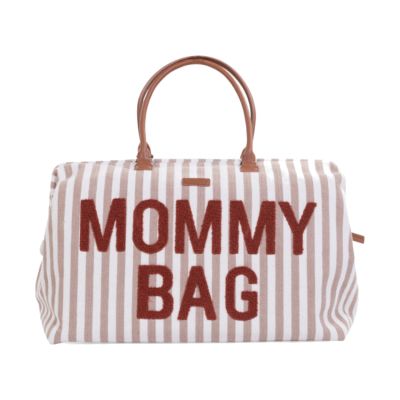 Childhome Mommy Bag Strepen Nude / Terracotta