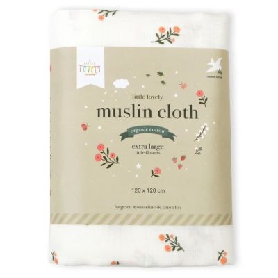 A Little Lovely Company Little Flowers Tetra Doek XL A Little Lovely Company Little Flowers Tetra Doek XL