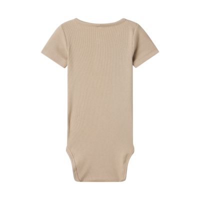 Name It Kab Button Korte Mouw Romper - Mt. 56 - Pure Cashmere Name It Kab Button Korte Mouw Romper - Mt. 56 - Pure Cashmere