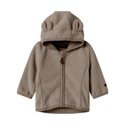 Name It Meeko Jas - Maat 74 - Fleece - Walnut