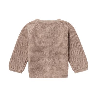 Noppies Vest Knit Naga Taupe Melange maat 50 Noppies Vest Knit Naga Taupe Melange maat 50