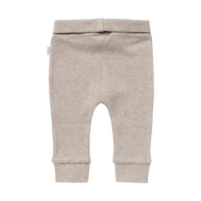 Noppies Broek Comfort Rib Naura Taupe Melange maat 50 Noppies Broek Comfort Rib Naura Taupe Melange maat 50