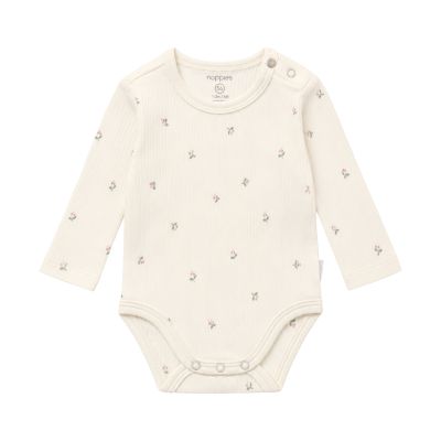 Noppies Romper Print Lange Mouw - Mt. 50 - Egret Noppies Romper Print Lange Mouw - Mt. 50 - Egret