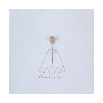 Noukie's Moon Feathers Aankleedkussenhoes - Wit