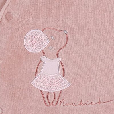 Noukie's Muis Pyjama - Maat 44 - Velvet - Roze Noukie's Muis Pyjama - Maat 44 - Velvet - Roze