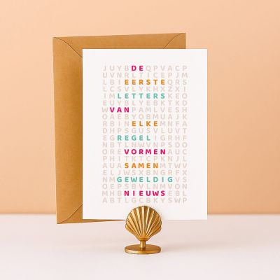 Ideefabriek Letterkaarten Met Enveloppen - 2 Stuks - Jullie Worden Opa En Oma
