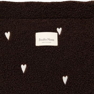 Studio Noos Teddy Hearts Luiertas - Chocolate Studio Noos Teddy Hearts Luiertas - Chocolate