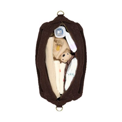Studio Noos Teddy Hearts Luiertas - Chocolate Studio Noos Teddy Hearts Luiertas - Chocolate
