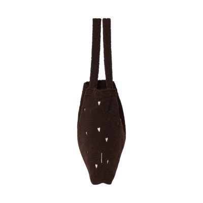 Studio Noos Teddy Mom Bag - Hearts Chocolate Studio Noos Teddy Mom Bag - Hearts Chocolate