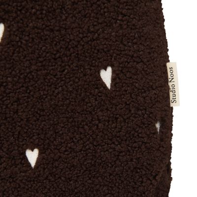 Studio Noos Teddy Mom Bag - Hearts Chocolate Studio Noos Teddy Mom Bag - Hearts Chocolate