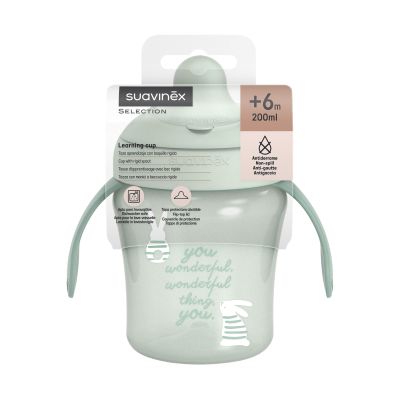 Suavinex Wonderland Leerbeker - 200 ML - Konijn Groen