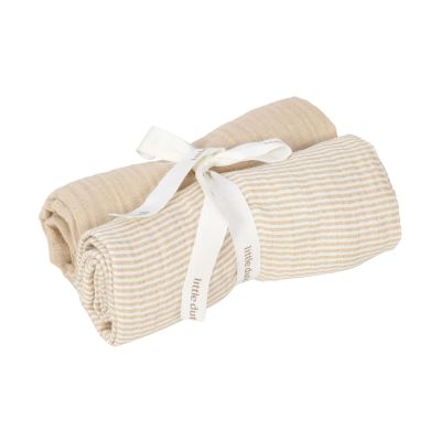 Little Dutch Pure Swaddle Doeken - Set Van 2 - Tetra - 70 x 70 cm 