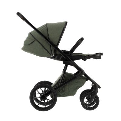 Qute Q-Rider Plus Kinderwagen - Thyme Green | Kidsriver Curve Autostoel - Black | Kidsriver Isofix Base Qute Q-Rider Plus Kinderwagen - Thyme Green | Kidsriver Curve Autostoel - Black | Kidsriver Isofix Base