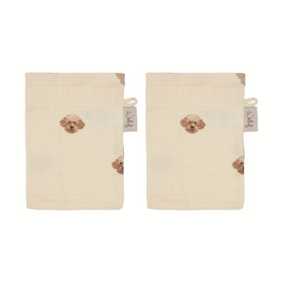 Witlof For Kids Little Doodle Hydrofiele Washand - 2 Stuks Witlof For Kids Little Doodle Hydrofiele Washand - 2 Stuks