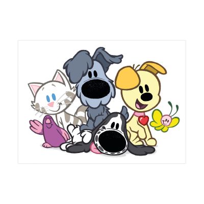 Woezel &amp; Pip Muursticker - Dieren