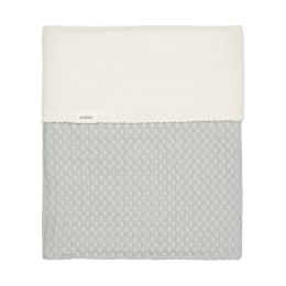 Koeka Ledikantdeken Cotton Fleece Wafel Amsterdam Ocean Air 100 x 150 cm